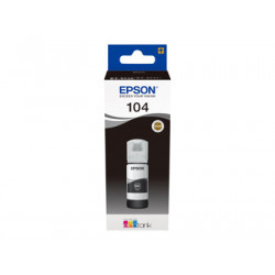 Epson EcoTank 104 - 65 ml - černá - originální - inkoustový zásobník - pro EcoTank ET-1810, 2715, 2721, 2810, 2811, 2812, 2814, 2815, 2820, 2821, 2825, 2826, 4800