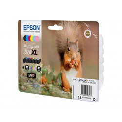 Epson 378XL Multipack - 6-balení - 59.7 ml - XL - černá, žlutá, azurová, purpurová, světlá fialová, světle azurová - originální - blistr s RF akustickým alarmem - inkoustová cartridge - pro Expression Home XP-8605, XP-8606; Expression Photo XP-8500 Small-in-One, XP-8700