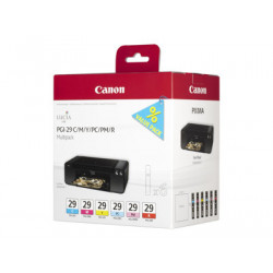 Canon PGI-29 CMY PC PM R Multipack - žlutá, azurová, purpurová, červená, foto azurová, foto magenta - originální - inkoustový zásobník - pro PIXMA PRO-1