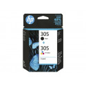 HP 305 - 2-balení - černá, barva (azurová, purpurová, žlutá) - originální - inkoustová cartridge - pro Deskjet 1255, 23XX, 27XX, 41XX; DeskJet Plus 41XX; ENVY 60XX, 64XX; ENVY Pro 64XX
