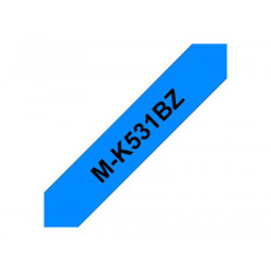 Brother M-K531BZ - Černá na modré - Role (1,2 cm x 8 m) 1 kazeta y nelaminovaná páska - pro P-Touch PT-55, PT-65, PT-75, PT-85, PT-90, PT-BB4