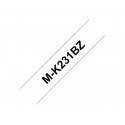 Brother M-K231BZ - Černá na bílé - Role (1,2 cm x 8 m) 1 kazeta y páska nálepek - pro P-Touch PT-55, PT-65, PT-75, PT-80, PT-85, PT-90, PT-BB4, PT-M95