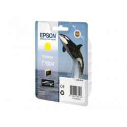 Epson T7604 - 26 ml - žlutá - originální - blistr - inkoustová cartridge - pro SureColor P600, SC-P600