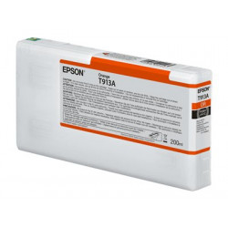 Epson T913A - 200 ml - oranžová - originální - inkoustová cartridge - pro SureColor P5000, SC-P5000, SC-P5000 STD Spectro, SC-P5000 Violet, SC-P5000 Violet Spectro