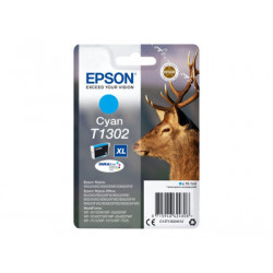 Epson T1302 - 10.1 ml - azurová - blistr s RF akustickým alarmem - inkoustová cartridge - pro Stylus Office BX630, BX635, BX935; WorkForce WF-3010, 3520, 3530, 3540, 7015, 7515, 7525