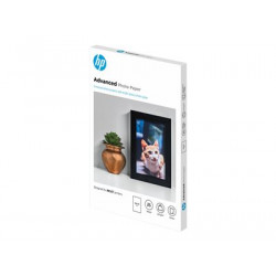 HP Advanced Glossy Photo Paper - Lesklý - 100 x 150 mm - 250 g m2 - 25 listy fotografický papír - pro ENVY Inspire 7255, 79XX; Officejet 80XX; Photosmart B110; Smart Tank Plus 55X