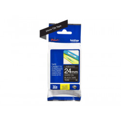 Brother TZe-355 - Standardní lepidlo - bílá na černé - Role (2,4 cm x 8 m) 1 kazeta y lamino páska - pro Brother PT-D600; P-Touch PT-3600, D800, E550, E800, P750, P900, P950; P-Touch EDGE PT-P750