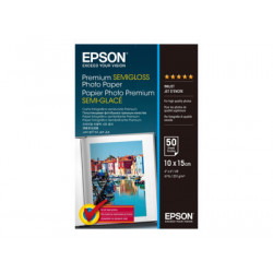 Epson Premium Semigloss Photo Paper - Pololesklý - 100 x 150 mm - 251 g m2 - 50 listy fotografický papír - pro EcoTank ET-2750, 2751, 2756, 2850, 2851, 2856, 4750, 4850; Expression Home HD XP-15000