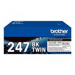 Brother TN247BK TWIN - 2-balení - Vysoká výtěžnost - černá - originální - kazeta s barvivem - pro Brother DCP-L3510, L3517, L3550, HL-L3270, L3290, MFC-L3710, L3730, L3750, L3770