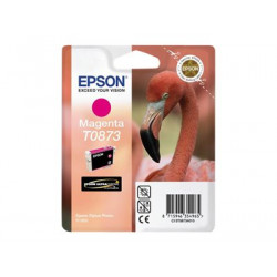 Epson T0873 - 11.4 ml - purpurová - originální - blistr s RF akustickým alarmem - inkoustová cartridge - pro Stylus Photo R1900