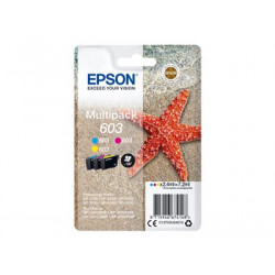 Epson 603 Multipack - 3-balení - žlutá, azurová, purpurová - originální - blistr s RF akustickým alarmem - inkoustová cartridge - pro Expression Home XP-2150, 2155, 3150, 3155, 4150, 4155; WorkForce WF-2820, 2840, 2845, 2870