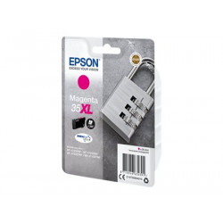 Epson 35XL - 20.3 ml - XL - purpurová - originální - blistr s RF akustickým alarmem - inkoustová cartridge - pro WorkForce Pro WF-4720, WF-4720DWF, WF-4725DWF, WF-4730, WF-4730DTWF, WF-4740, WF-4740DTWF