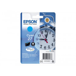Epson 27 - 3.6 ml - azurová - originální - blistr s RF akustickým alarmem - inkoustová cartridge - pro WorkForce WF-3620, WF-3640, WF-7110, WF-7610, WF-7620, WF-7715, WF-7720