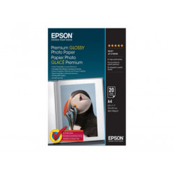 Epson Premium - Lesklý - A4 (210 x 297 mm) - 255 g m2 - 20 listy fotografický papír - pro EcoTank ET-2650, 2750, 2751, 2756, 2850, 2851, 2856, 4750, 4850