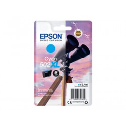 Epson 502XL - 6.4 ml - Vysoká kapacita - azurová - originální - blistr - inkoustová cartridge - pro Expression Home XP-5100, 5105, 5150, 5155; WorkForce WF-2860, 2865, 2880, 2885