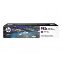 HP 981X - 116 ml - Vysoká výtěžnost - purpurová - originální - PageWide - inkoustová cartridge - pro PageWide Enterprise Color MFP 586; PageWide Managed Color E55650