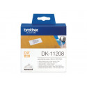 Brother DK-11208 - Černá na bílé - 400) adresní štítky - pro Brother QL-1050, 1060, 1110, 500, 550, 560, 570, 580, 600, 650, 700, 710, 720, 820