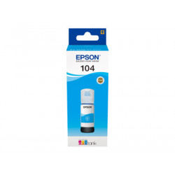 Epson EcoTank 104 - 65 ml - azurová - originální - inkoustový zásobník - pro EcoTank ET-1810, 2715, 2721, 2810, 2811, 2812, 2814, 2815, 2820, 2821, 2825, 2826, 4800