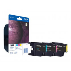 Brother LC1220RBWBP - žlutá, azurová, purpurová - originální - blistr - inkoustová cartridge - pro Brother DCP-J525, DCP-J725, DCP-J925, MFC-J430, MFC-J625, MFC-J825; MyMio MFC-J825