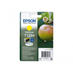 Epson T1294 - 7 ml - velikost L - žlutá - originální - blistr - inkoustová cartridge - pro Stylus SX230, SX235, SX430, SX438; WorkForce WF-3010, 3520, 3530, 3540, 7015, 7515, 7525