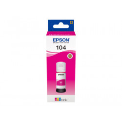 Epson EcoTank 104 - 65 ml - purpurová - originální - inkoustový zásobník - pro EcoTank ET-1810, 2715, 2721, 2810, 2811, 2812, 2814, 2815, 2820, 2821, 2825, 2826, 4800