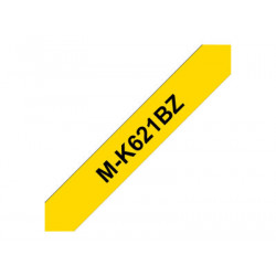 Brother M-K621BZ - Černá na žluté - Role (0,9 cm x 8 m) 1 kazeta y nelaminovaná páska - pro P-Touch PT-55, PT-65, PT-75, PT-85, PT-90, PT-BB4