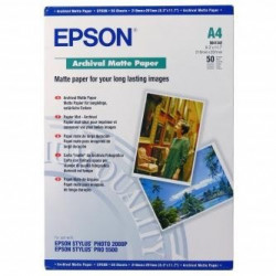 Epson Archival Matte Paper - Matný - A3 (297 x 420 mm) - 192 g m2 - 50 listy papír - pro SureColor SC-P700, P7500, P900, P9500, T2100, T3100, T3400, T3405, T5100, T5400, T5405