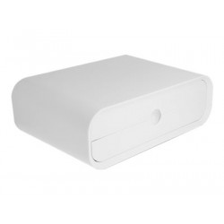 Monitor Stand with two Drawers white, Monitor Stand with two Drawers white