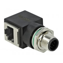 Network Adapter M12 8 pin A-coded male t, Network Adapter M12 8 pin A-coded male t