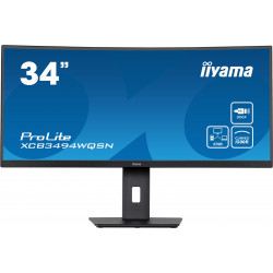 Iiyama ProLite XCB3494WQSN-B5 LCD VA/PVA/MVA 34" 3440 x 1440 0,4ms 300nitů 3000:1 120Hz  Repro  USB-C  Černá 