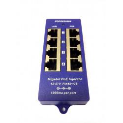 Gigabitový stíněný 4-portový PoE panel
