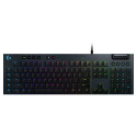 Logitech herní klávesnice G815 LIGHTSYNC RGB mechanická GL lineární USB US layout Carbon