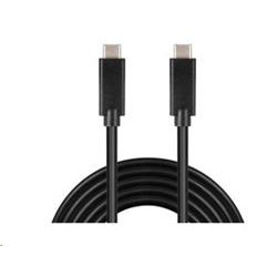 PremiumCord USB-C kabel ( USB 3.1 generation 2, 3A, 20Gbit s ) cerný, 3m