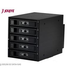 Jou Jye Backplane pro 3.5" 5x SATA SAS HDD do 3x 5,25" black (anti-vibration)