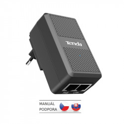 Tenda PoE15F-48V-I Fast Ethernet Power Injector PoE 15.4W, 802.3, 2x LAN 10 100 Mb s