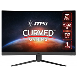 MSI Gaming G27CQ4 E2 27" zakřivený 2560x1440 VA 1ms 170Hz 250cd m2 3000:1 2x HDMI DP černý