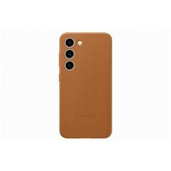 Samsung Kožený zadní kryt pro Samsung Galaxy S23, hnědá