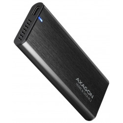 AXAGON kovový box na M.2 NVMe SSD SUPERSPEED+ EEM2-SB2 USB-C 3.2 Gen 2 kabel 20cm