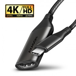 AXAGON RVC-HI2M, USB-C - HDMI 2.0a redukce adaptér, 4K 60Hz HDR10