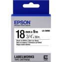 Epson Label Cartridge Standard LK-5WBN Black White 18mm (9m)