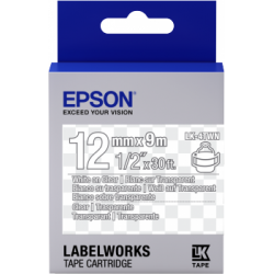 Epson Label Cartridge Transparent LK-4TWN Transparent White transparent 12mm (9m)