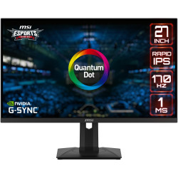 MSI Gaming G274QPF QD 27" 2560x1440 Rapid IPS 1ms 170Hz 400cd m2 1000:1 2x HDMI DP USB-C černý