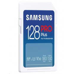 Samsung paměťová karta 128GB PRO Plus SDXC CL10 U3 V30 (č z: až 180 až 130MB s)