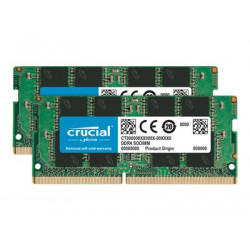 Crucial - DDR4 - sada - 16 GB: 2 x 8 GB - SO-DIMM 260-pin - 3200 MHz PC4-25600 - CL22 - 1.2 V - bez vyrovnávací paměti - bez ECC