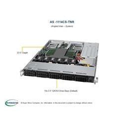 SUPERMICRO A+ 1U 7313p, 8x 16GB, 4x 1920GB PM9A3, 2x25Gb SFP28, 2x 1Gb, 2x 860Wp, IPMI