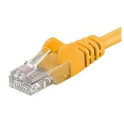 PremiumCord Patch kabel Cat5E UTP, délka 5m, žlutá
