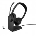 Jabra Evolve2 55 Stereo ANC USB BT-USB Bezdrát Stand Černá