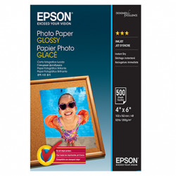 Epson Photo Paper, foto papír, lesklý, bílý, 10x15cm, 4x6", 200 g m2, 500 ks, C13S042549, inkoustový