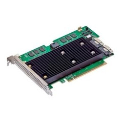 Broadcom MegaRAID 9670W-16i, 8GB, 24Gb s, NVMe SAS SATA, 2x SFF-8654 x8, RAID 0-60, PCIe 4.0 x16, SAS4116W ROC