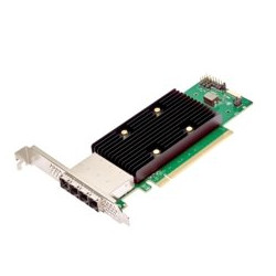 Broadcom eHBA 9600W-16e, 24Gb s, NVMe SAS SATA, 4x SFF-8644 x4, PCIe 4.0 x16, SAS4016W IOC